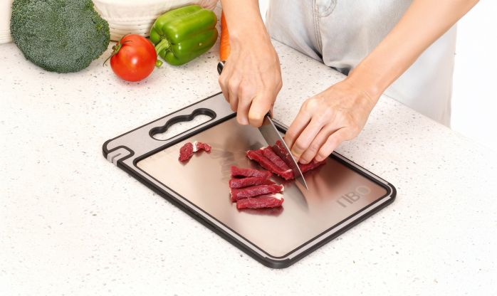The Titanium Cutting Board That Protects You From Harmful Bacteria & Microplastics